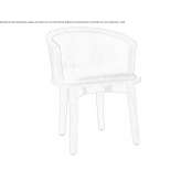 Beech chair with armrests Decan