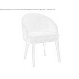 Chair upholstered in fabric with armrests Premana