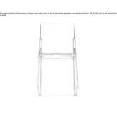Stackable polycarbonate chair Boldur