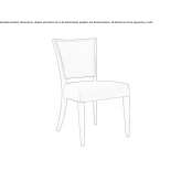 Chair upholstered with fabric Condino