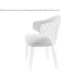 Fabric chair with armrests Vetluga