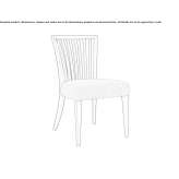 Chair upholstered with fabric Condino