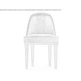 Leather upholstered chair Marston