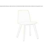 Fabric chair with beech legs Rabat