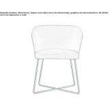 Fabric chair with armrests Ansty