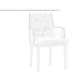 Leather chair with armrests Camoapa
