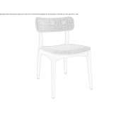 Wooden chair with integrated cushion Taslicay