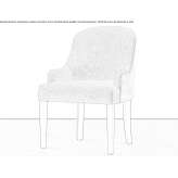 Velvet chair with armrests Jork