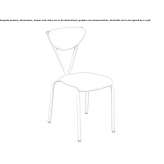 Stackable polypropylene chair with steel structure Sagu