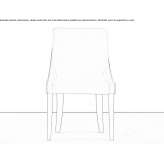 Chair upholstered with velvet Polop