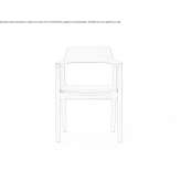 Oak chair with integrated cushion Linthal