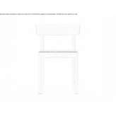 Maple chair on a sled base with an integrated cushion Theux