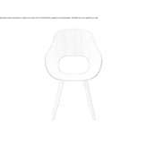 Beech chair with armrests Sonnaz