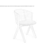 Ash chair with integrated cushion Tamahu