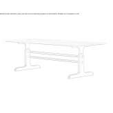 Rectangular marble table Gunzwil