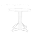 Round wooden table Nicoya