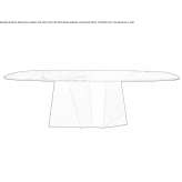 Rectangular ceramic table Oyali