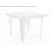 Square teak table Cunha