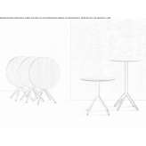 Table with a tilting top and a 4-star base Damazan