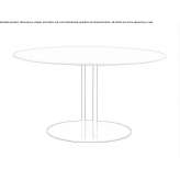 Round ash table Bonita