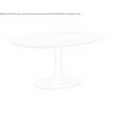Oval wooden table Aquia