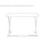 Desk/table with a leather top Vinstra
