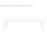 Rectangular oak table Rudow