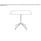 Square contract table from HPL Avessac