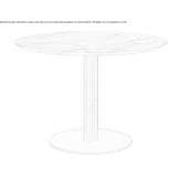 Round marble table Hresa