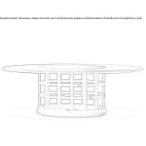 Oval dining table Rainier