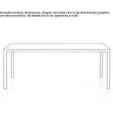 Prostokątny stół Fenix-NTM® Nauwalde