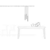 Rectangular table made of solid wood Nazareth