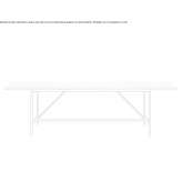 Rectangular oak table Cusio