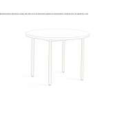 Round table made of MDF AEhtaeri