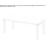 Extendable rectangular wooden table Melan