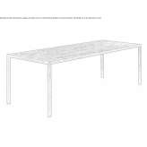 Rectangular oak table Hartop