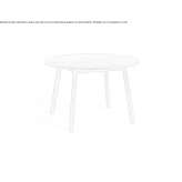 Round oak table Thermi