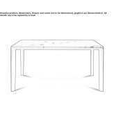 Square marble table Burlats