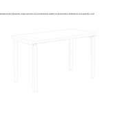 Rectangular wooden table Melan