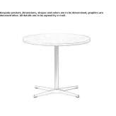Round table made of beech wood Townview