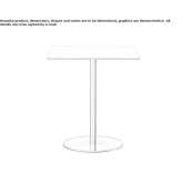 Square table with height adjustment Jehay