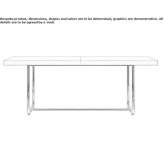 Extendable rectangular table Giussano