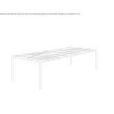Rectangular marble table Hartop