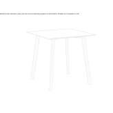 Square wooden table Mombuey