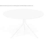 Round table in die-cast aluminum Artsyz