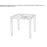 Square fabric table Bartica