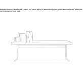 Rectangular wooden table Agassiz