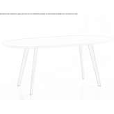 Design an oval wooden table Vatasa