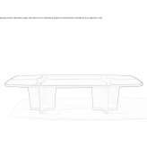 Wooden table for the living room Garupa