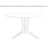 Round table made of MDF Tenby